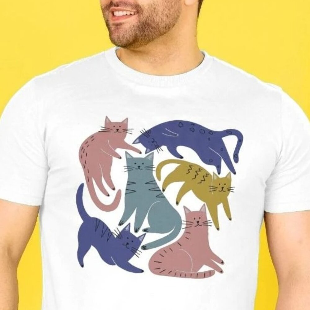 Cats T-shirt, Funny Graphics Tee